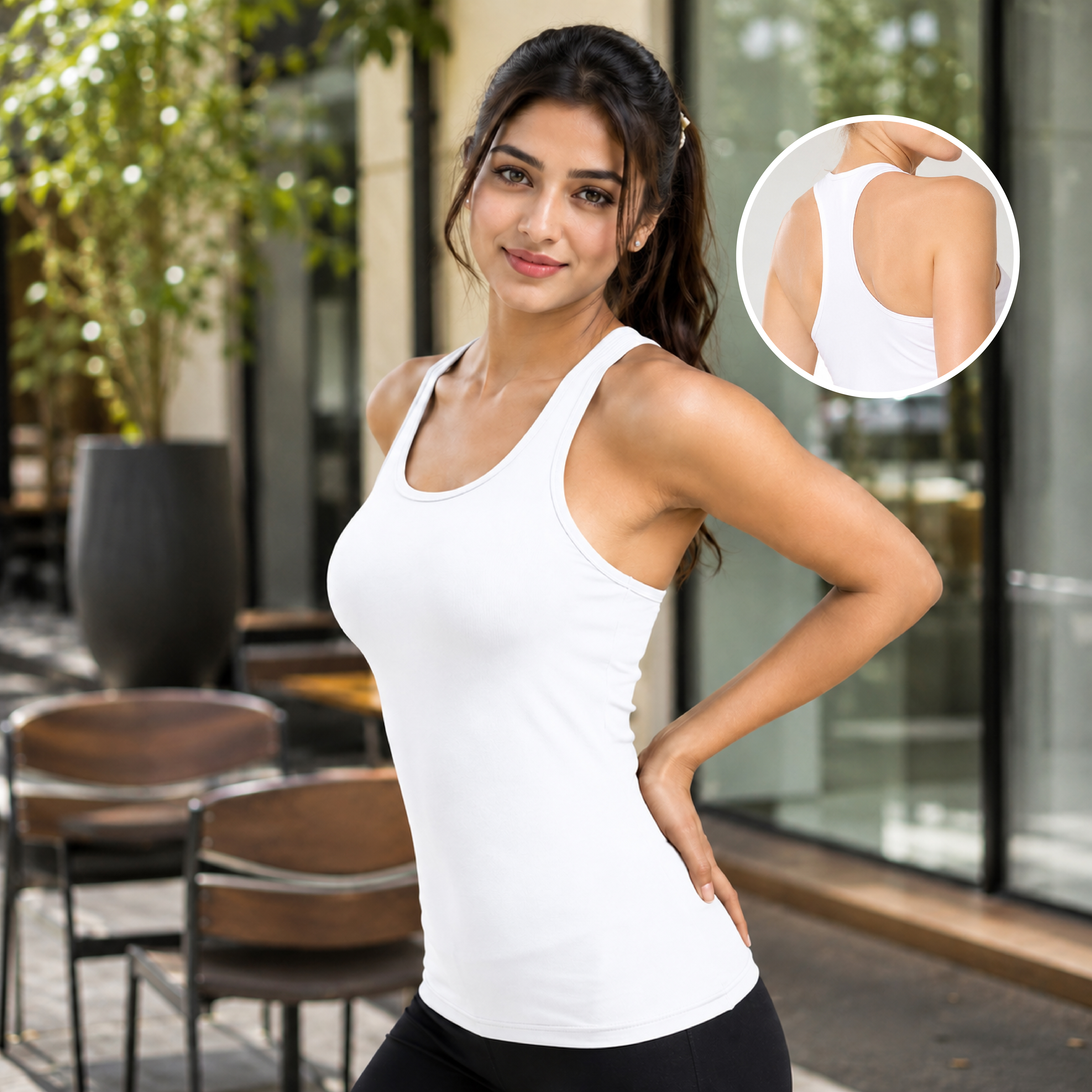Long Cotton Tank Top for Women